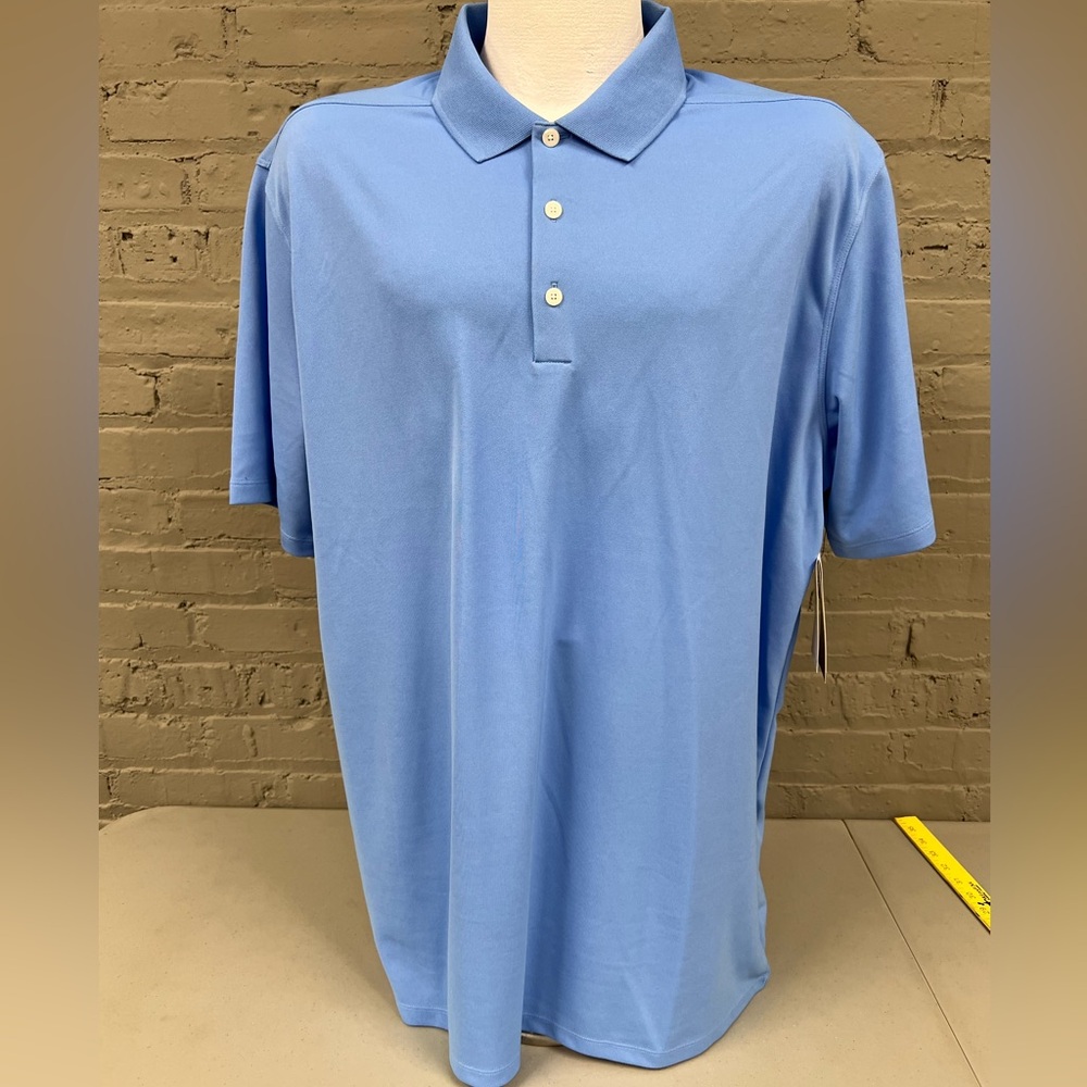 Nike Light Blue XL Tall Dri Fit Polo Shirt NEW